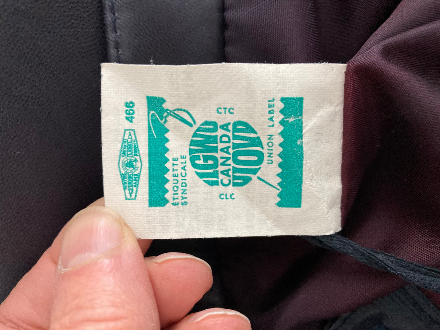 80/90s Deep Violet Leather Skirt By Bagatelle, Canadian Made Leather Skirt, Size M