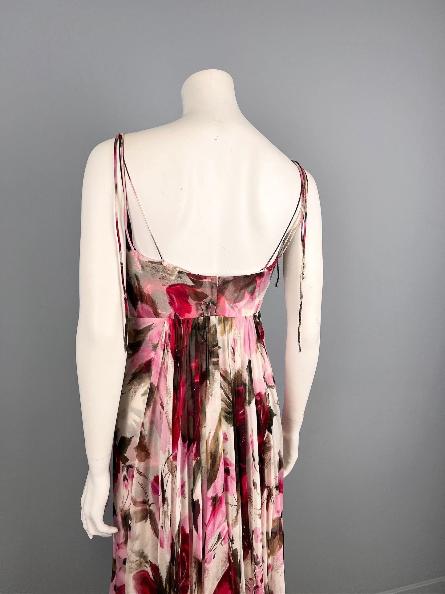 Vintage Silk Couture Dress, Helena Barbieri, Size S