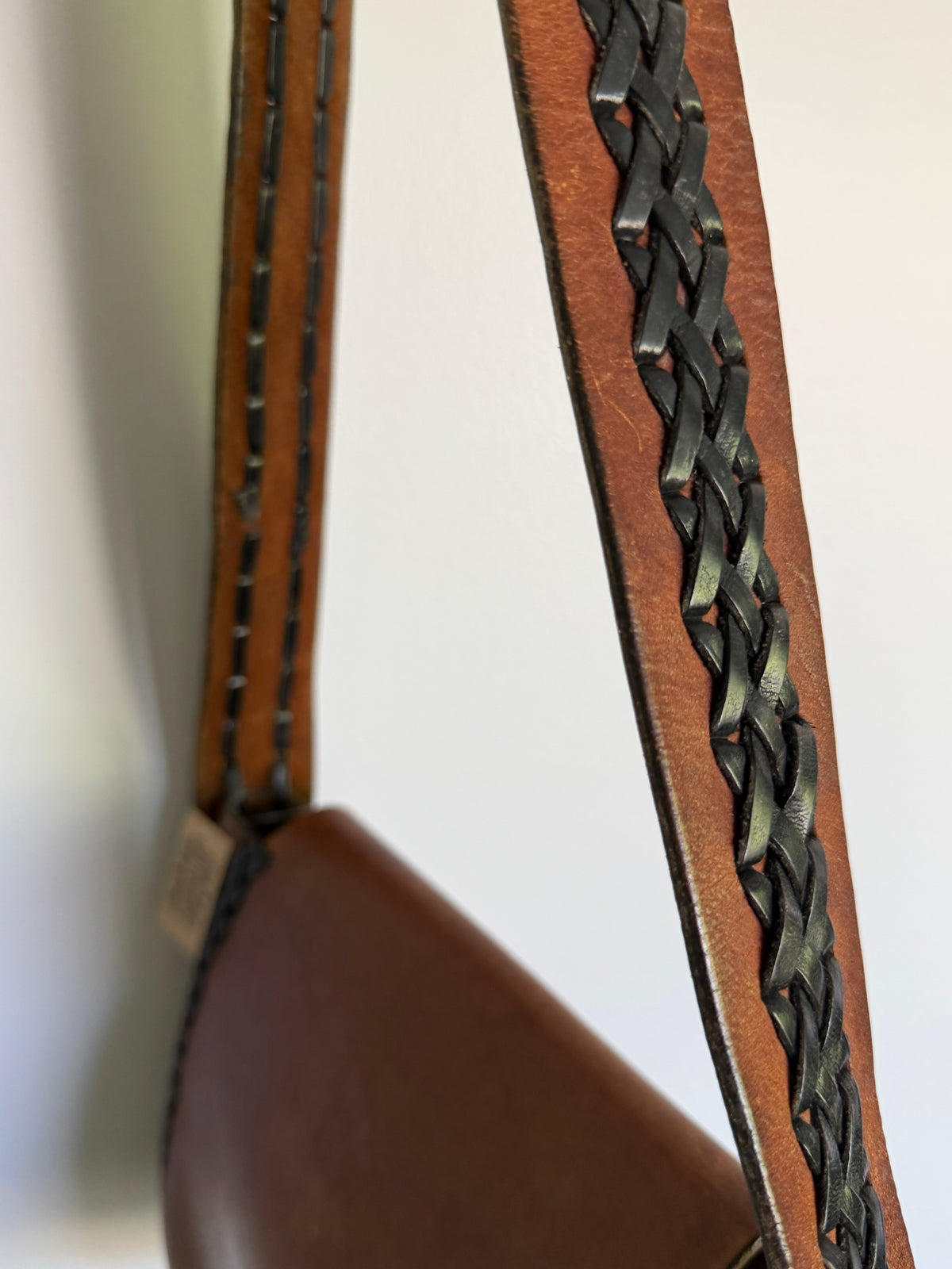 1970s Leather Boho Hippy Purse