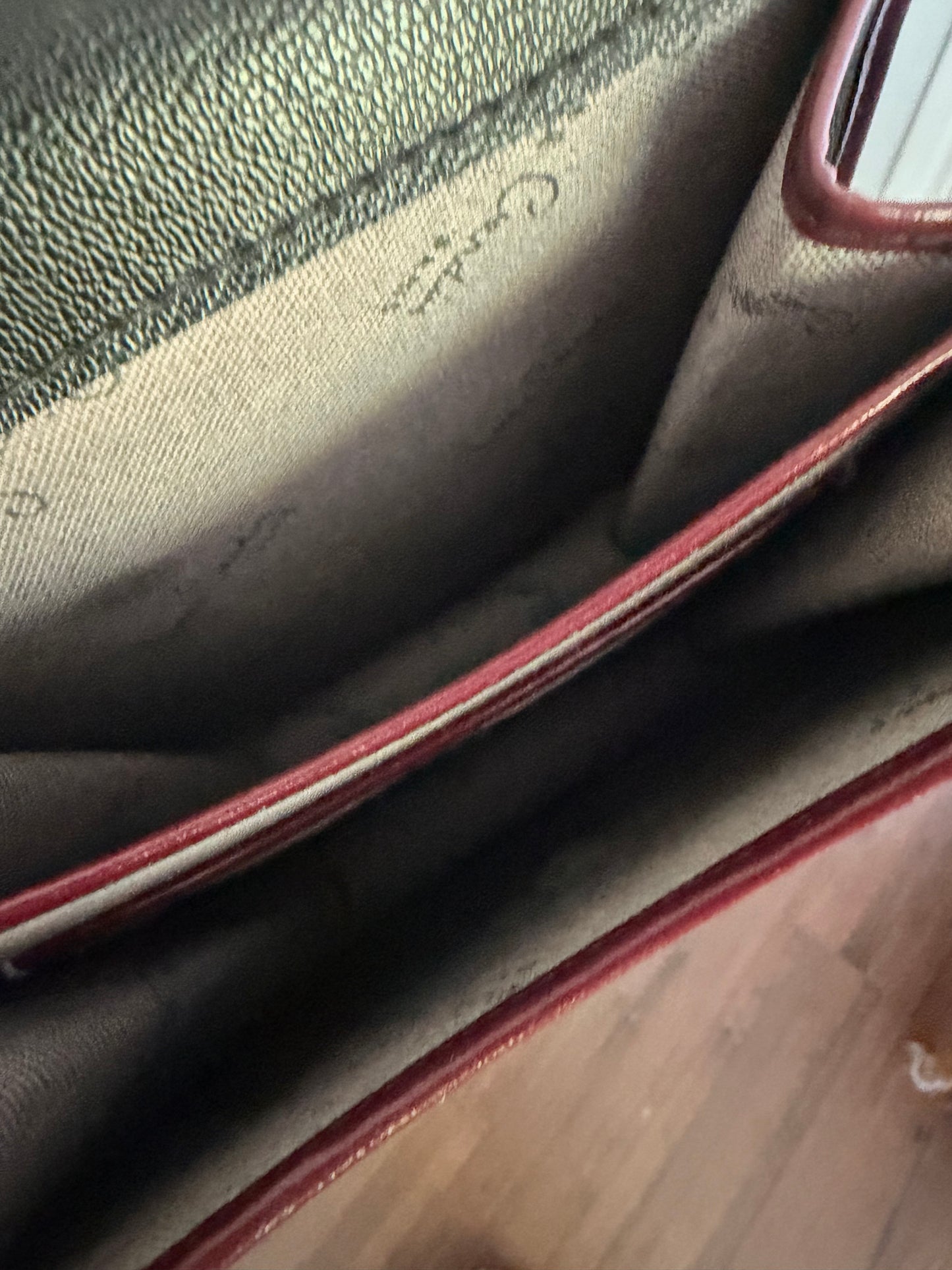 Vintage Pierre Cardin Leather Saddle Style Shoulder Bag