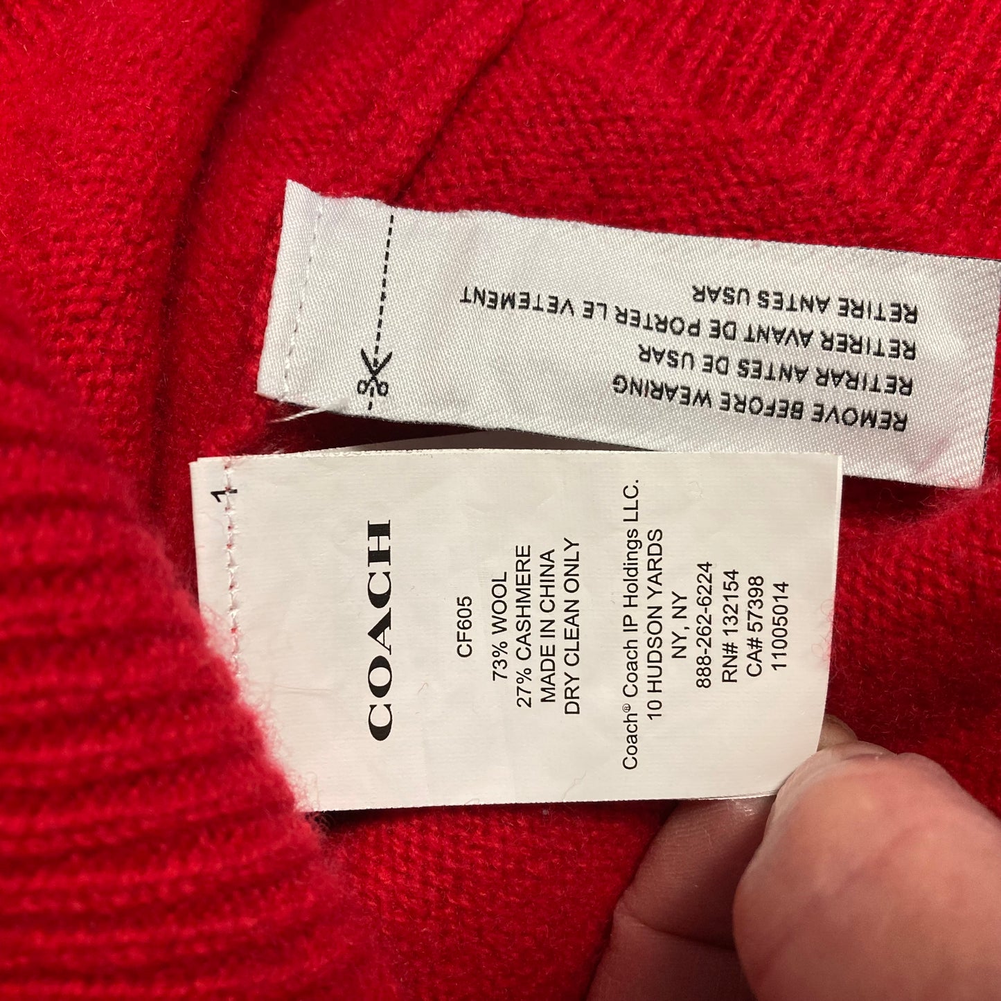 Coach Cashmere Rexy Sweater