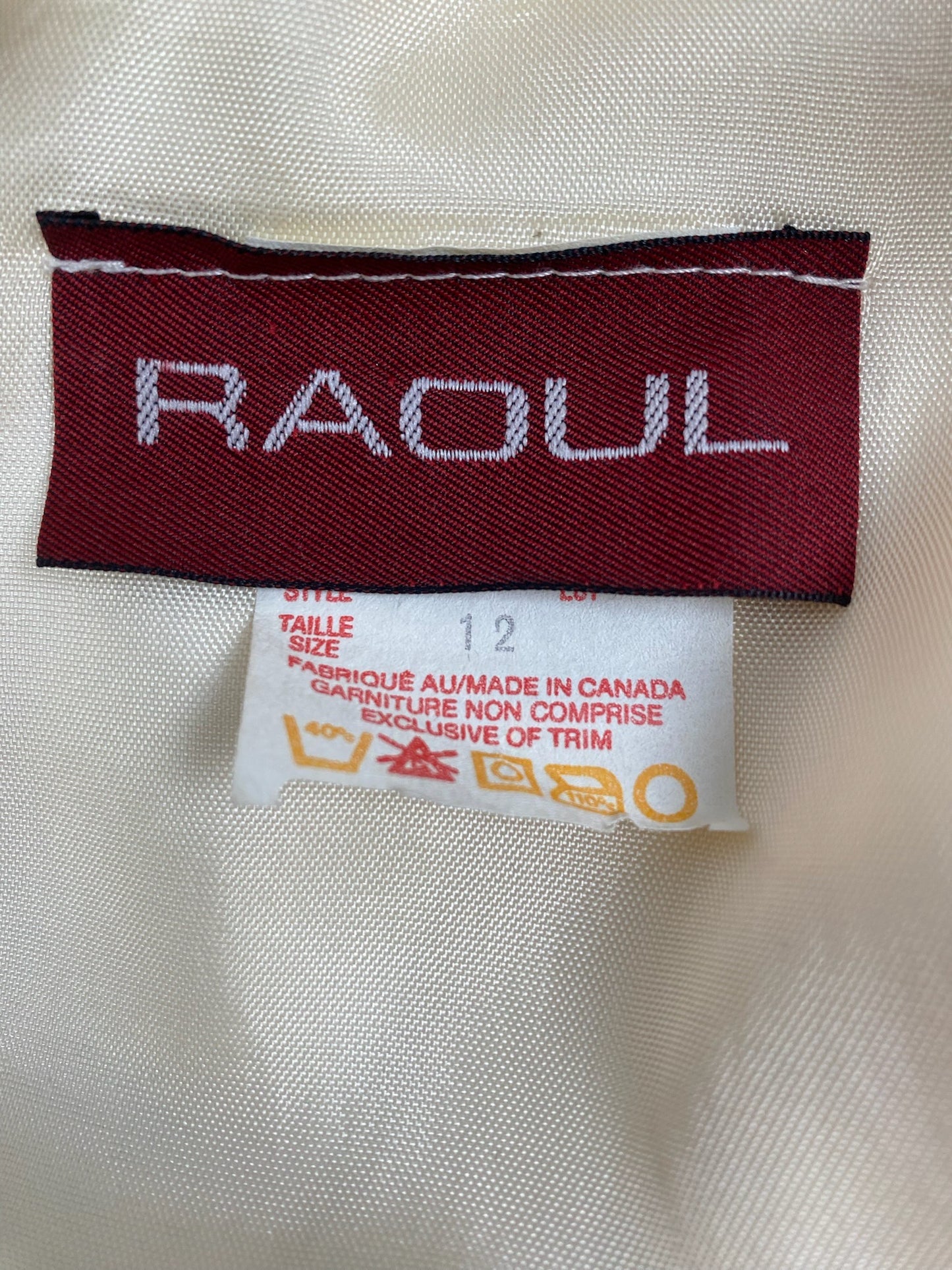 80s does 40s Peplum Dress with Jacquard Floral Design and Bow, Size M