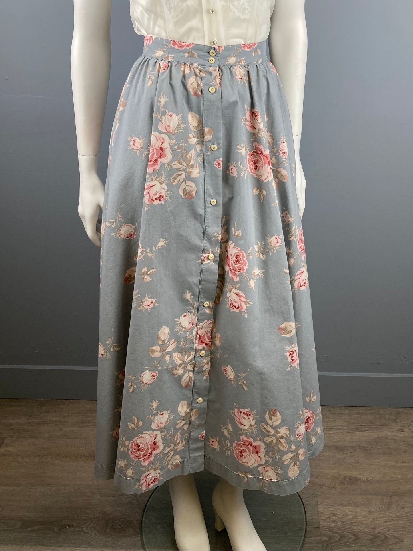 Ralph Lauren Cotton Floral Skirt, Size 10