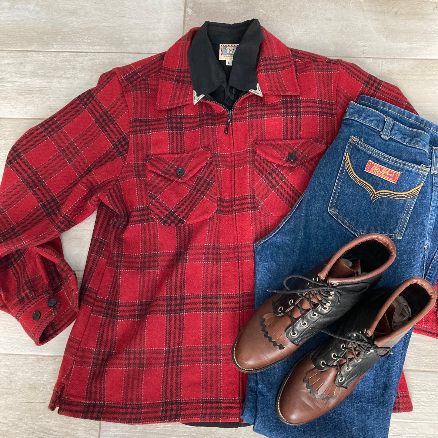 Woolrich Zip Up Ladies Shacket, Size L