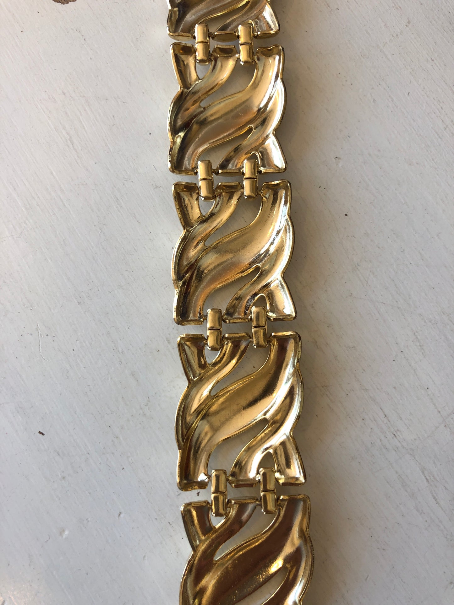 1980s Chunky Gold Tone Bracelet
