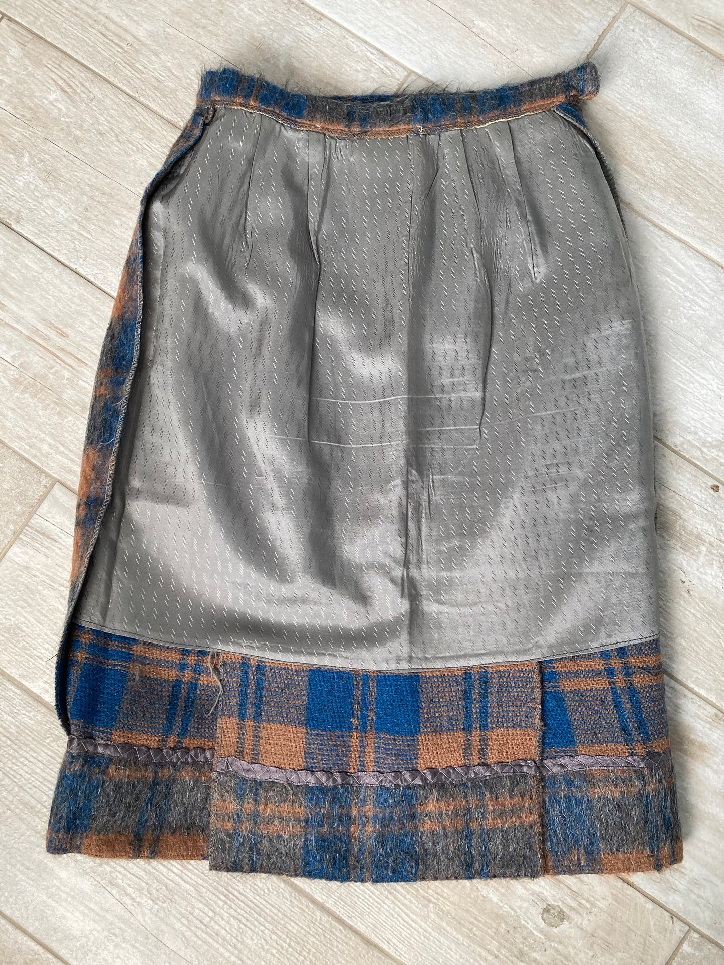 1950s Mohair Skirt, Size XXS, XS