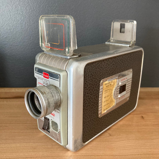 Mid Century Kodak Brownie 8MM Movie Camera and Case