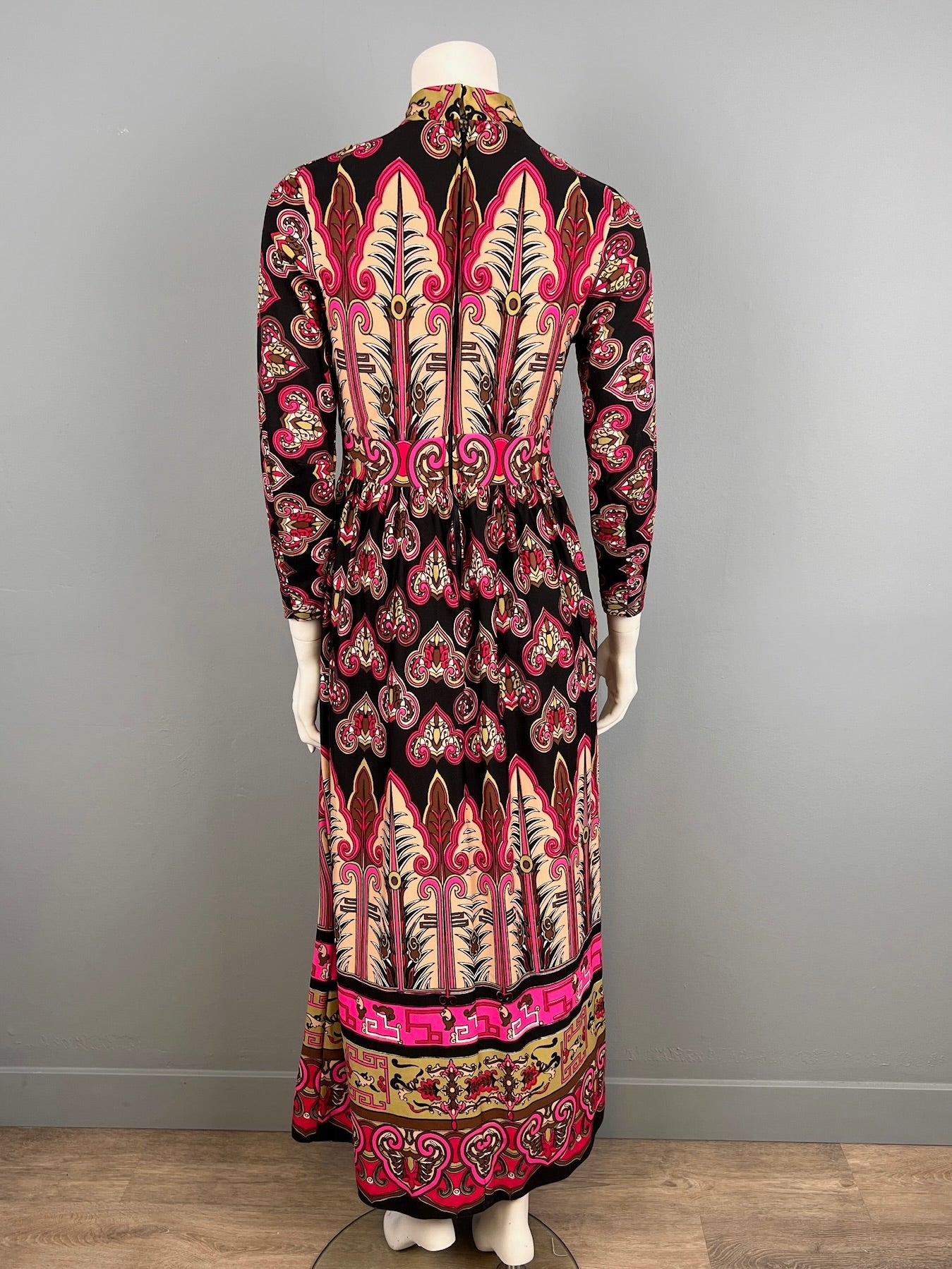 1960/70s Boho Print Maxi by Marissa, Size S