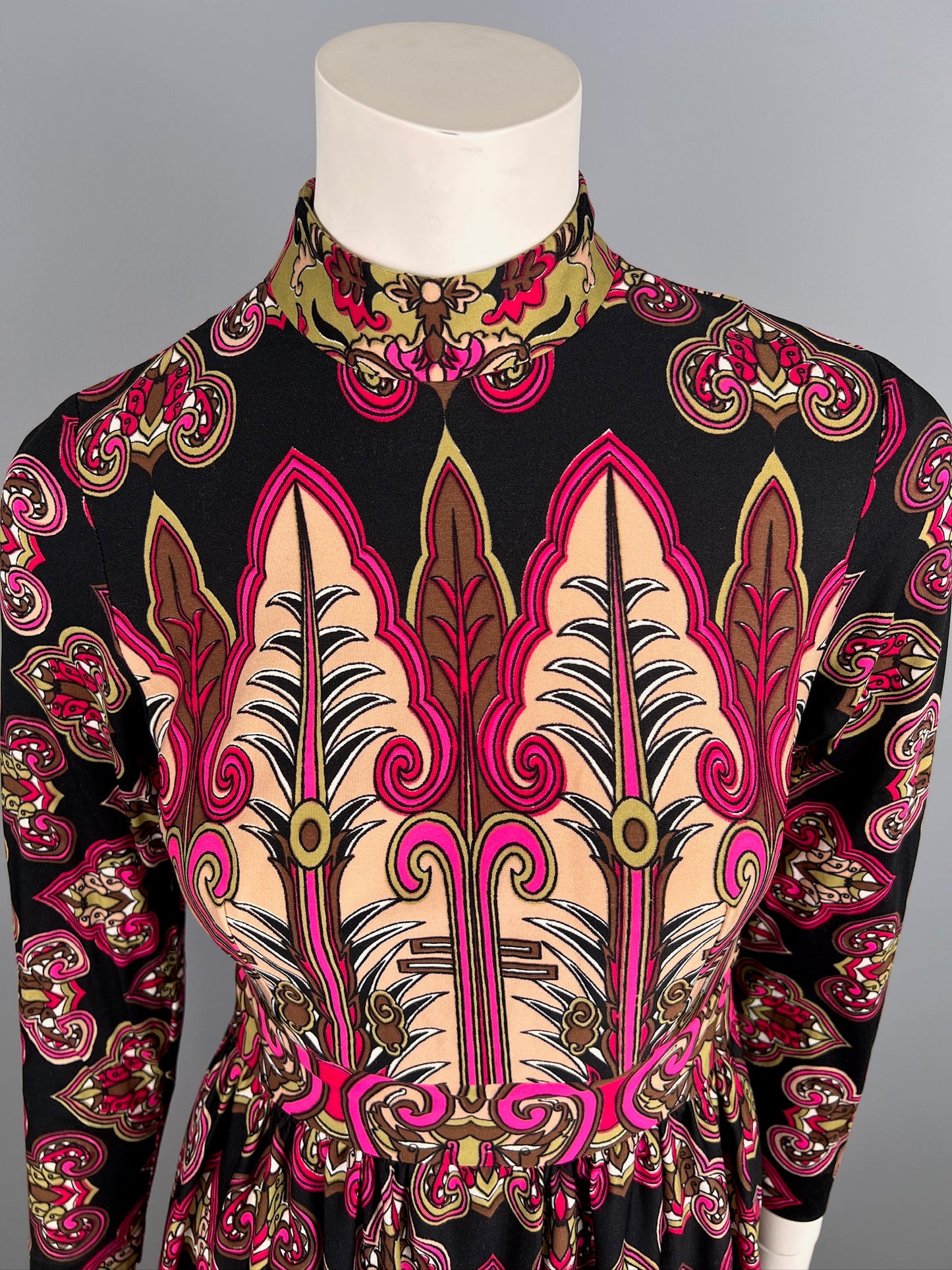 1960/70s Boho Print Maxi by Marissa, Size S