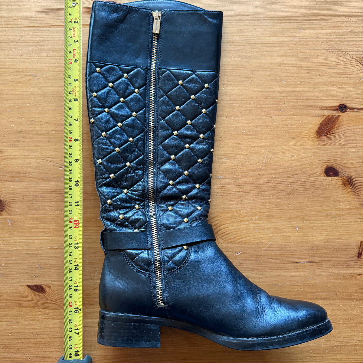 Michael Kors Black Quilted Leather Boots