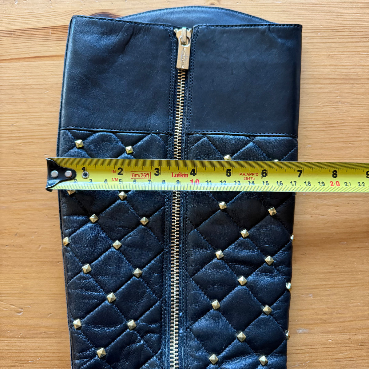 Michael Kors Black Quilted Leather Boots