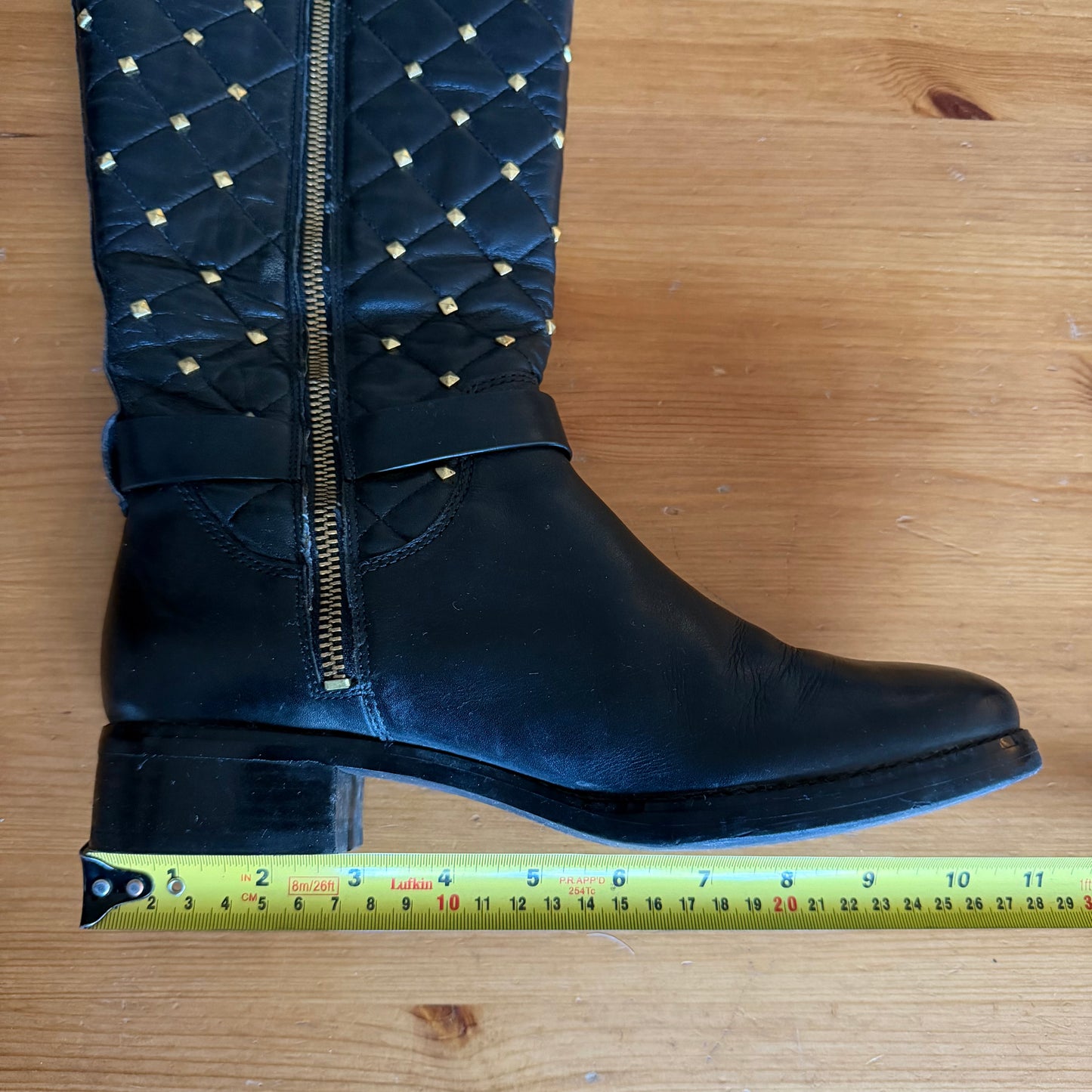 Michael Kors Black Quilted Leather Boots