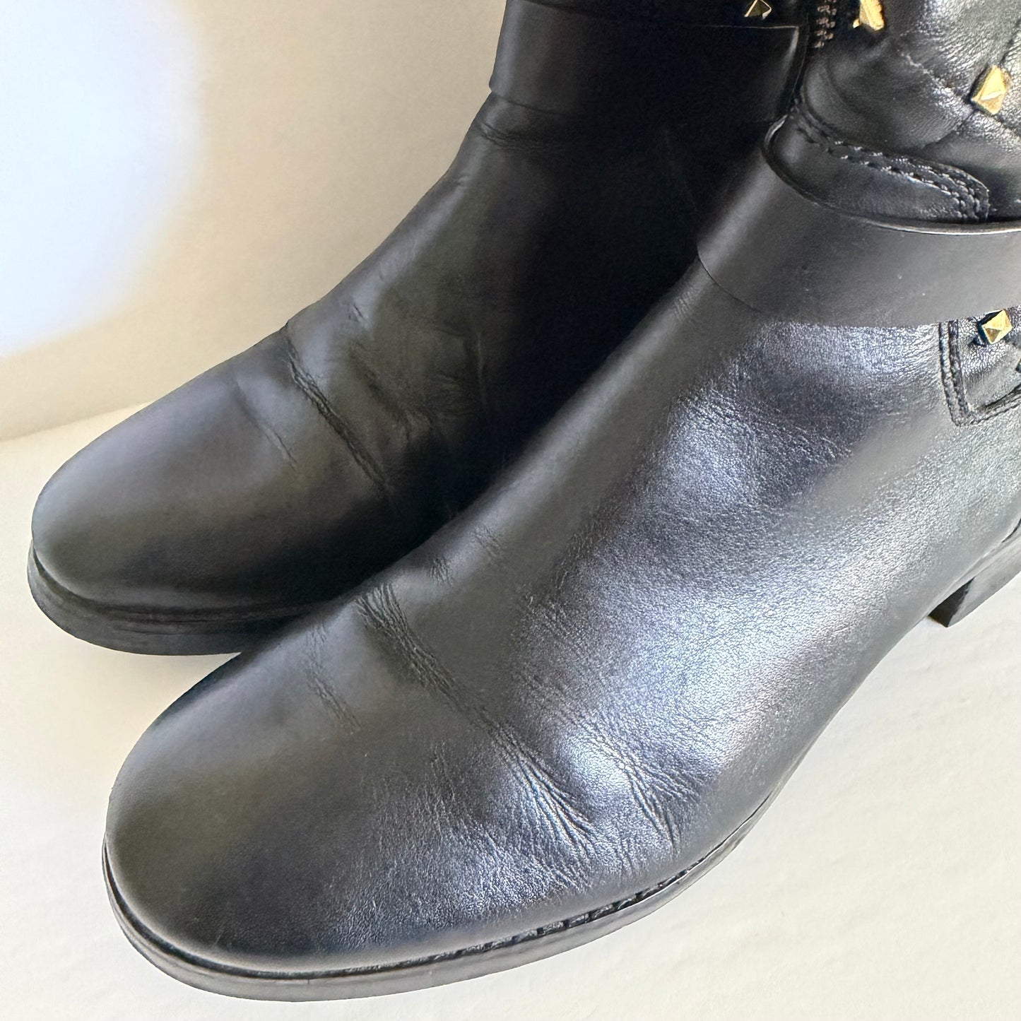 Michael Kors Black Quilted Leather Boots