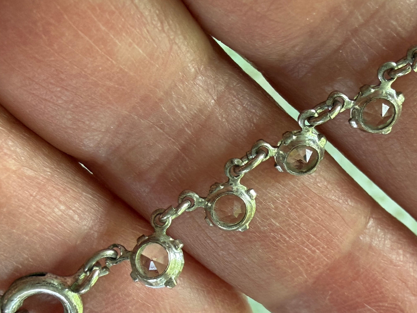 Rare 1930s Delicate Crystal Choker Necklace