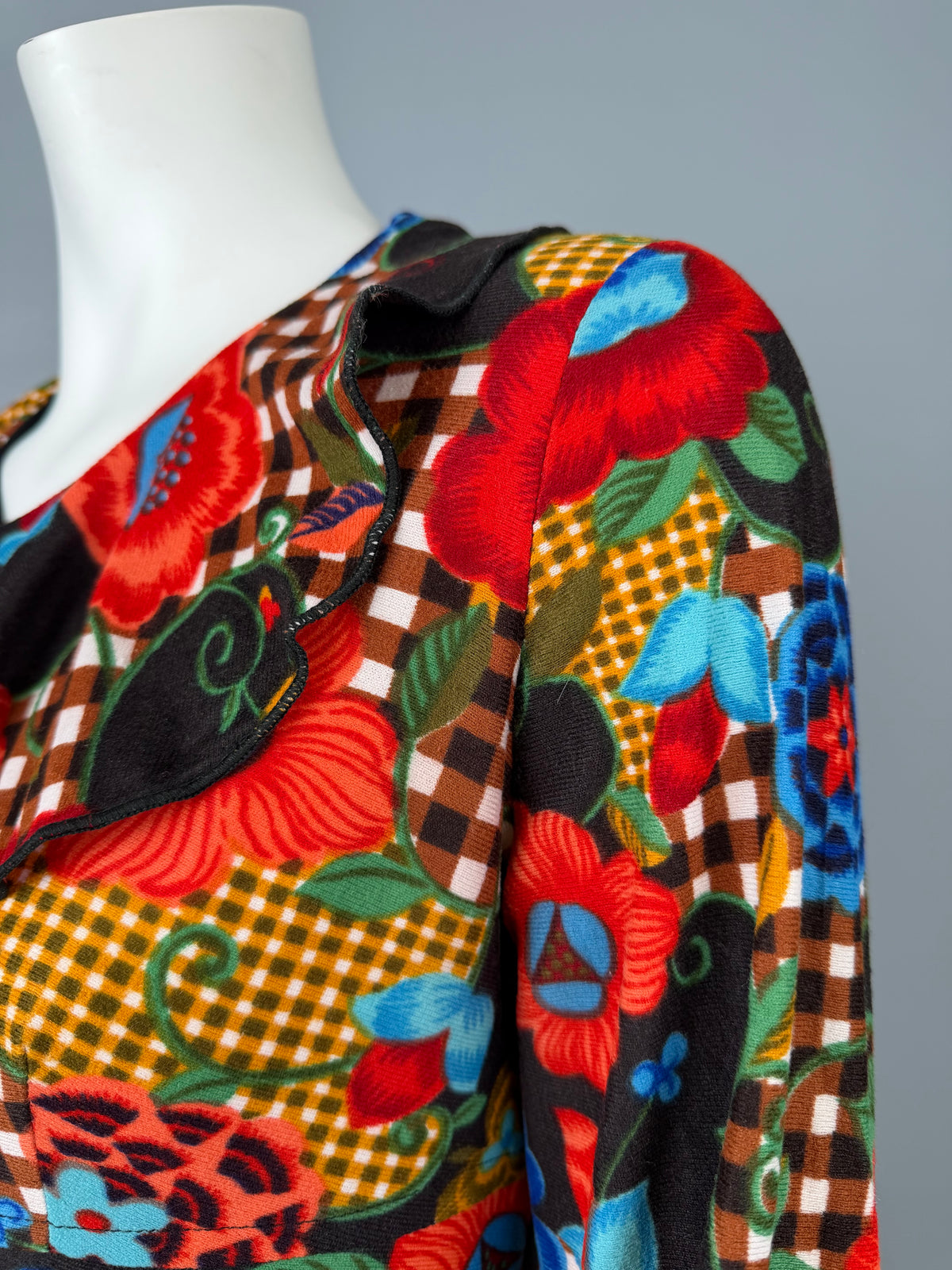 1960s Mod Patchwork Mini, Size S/M