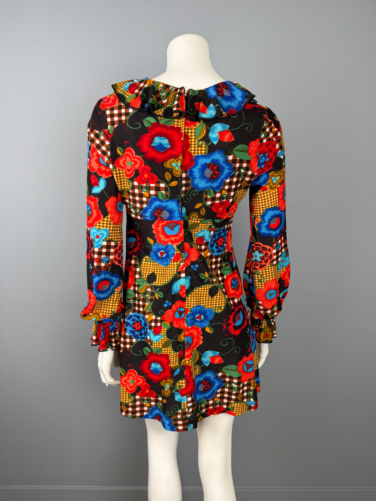 1960s Mod Patchwork Mini, Size S/M