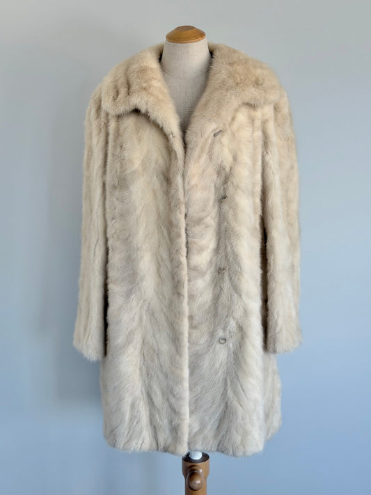 Natural Pearl Coloured Mink Coat