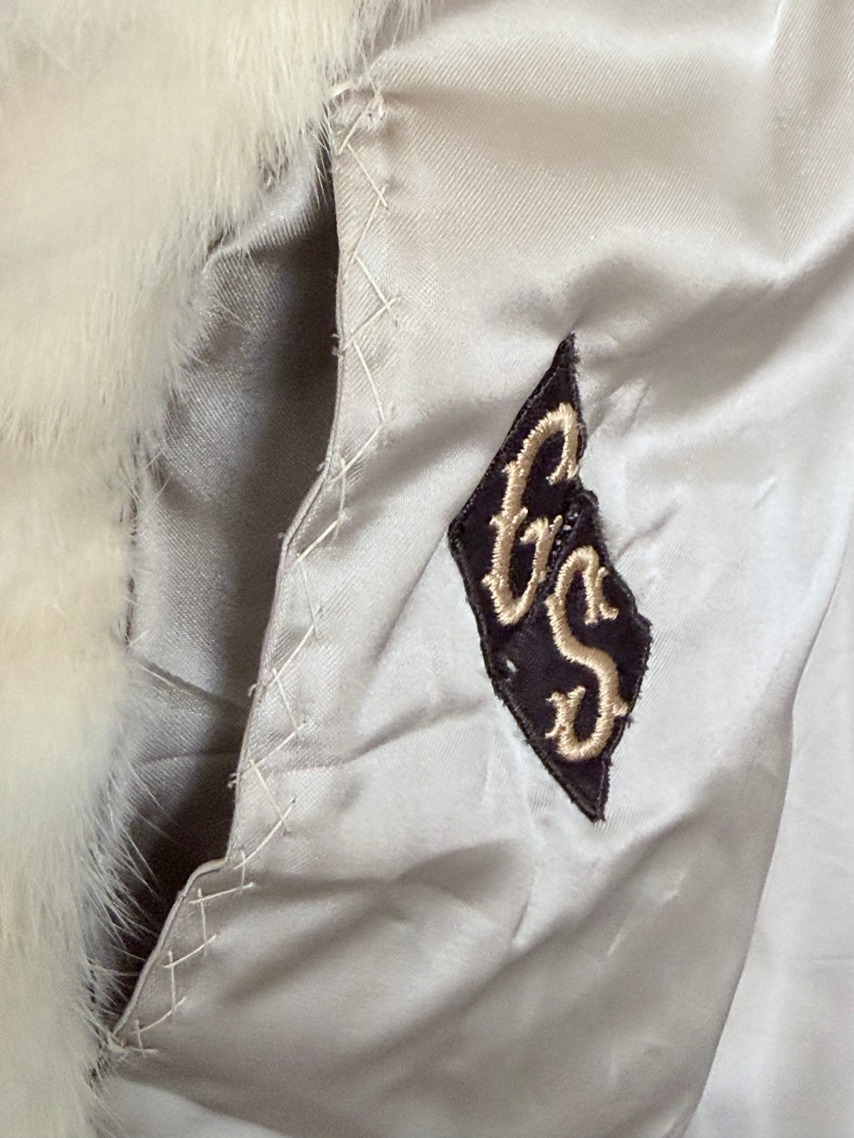 Natural Pearl Coloured Mink Coat
