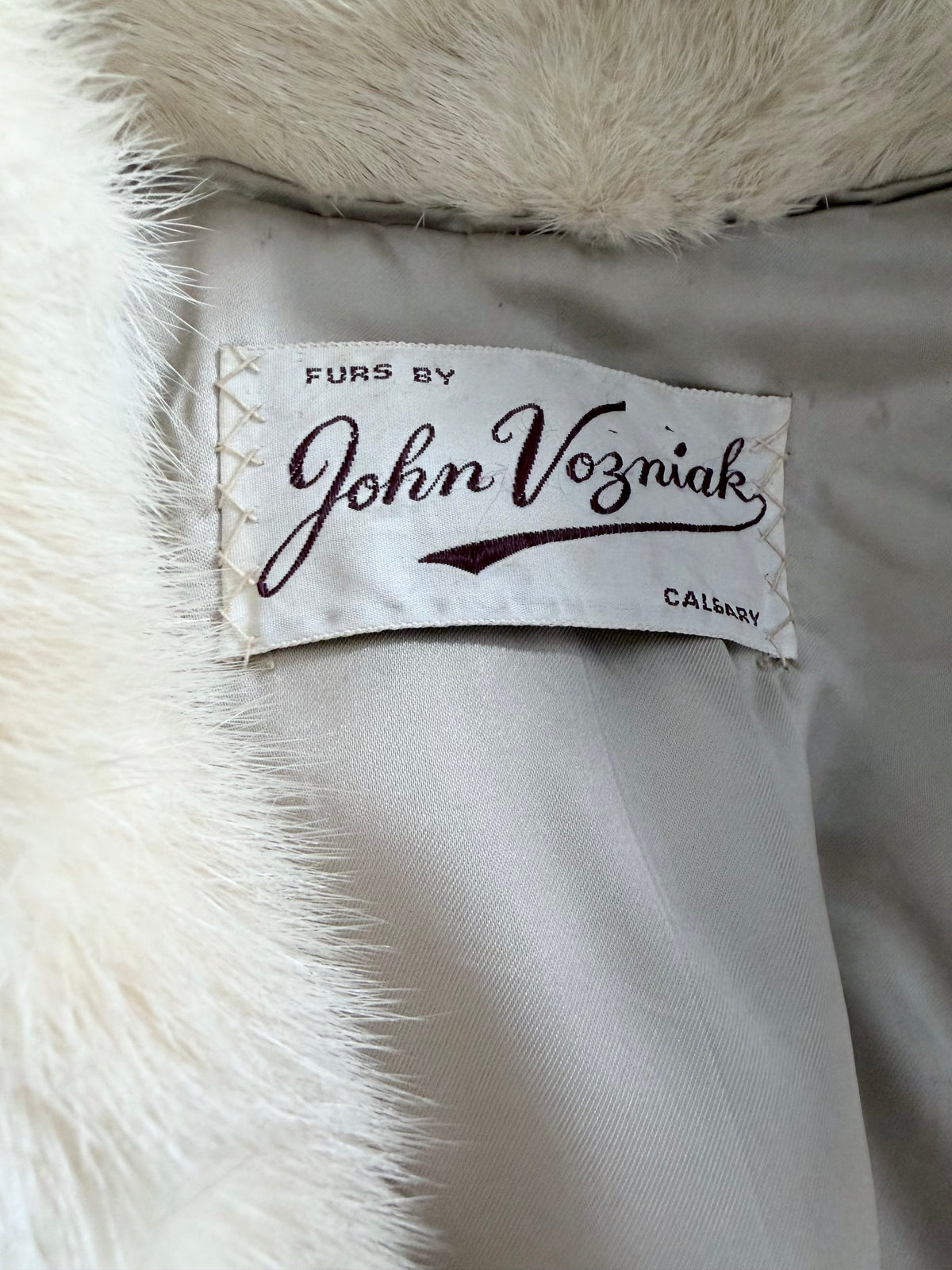 Natural Pearl Coloured Mink Coat