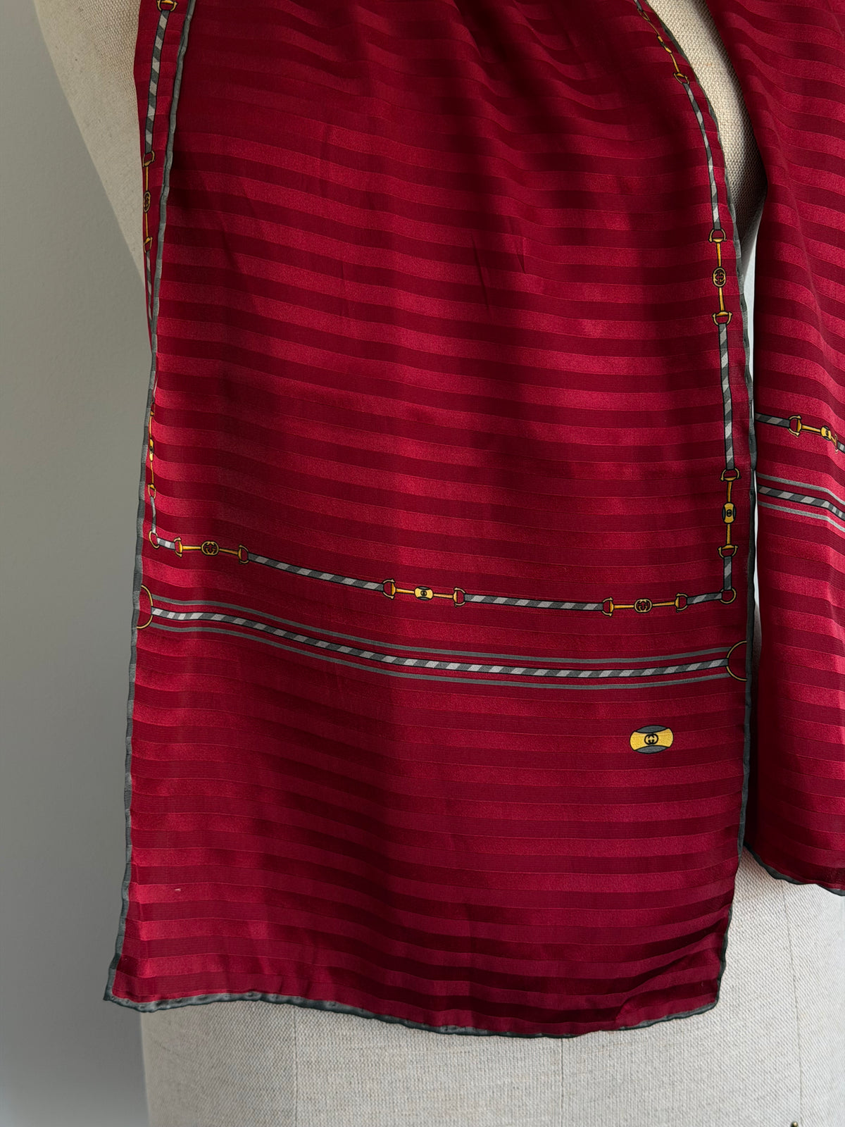 1970s Gucci Silk Scarf