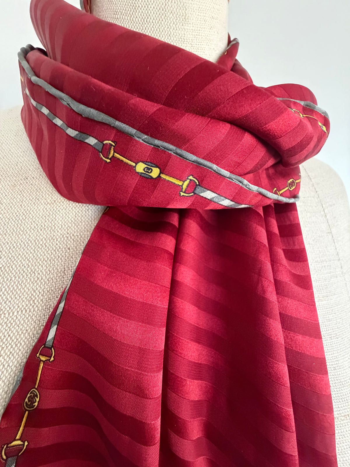 1970s Gucci Silk Scarf