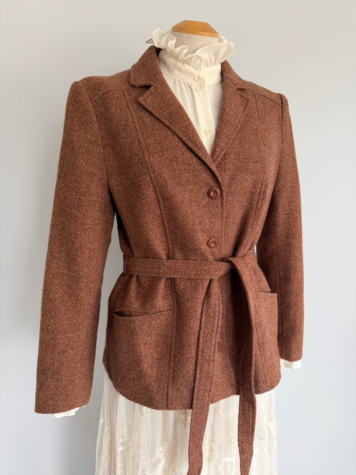 1970s Edinburgh Woollen Mill Tweed Blazer, Size m