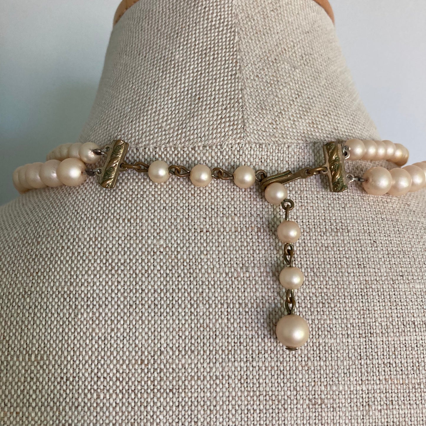 1940/50s Haskell Look Vintage Pearl Choker, Wedding Necklace, Vintage Bridal Jewellery