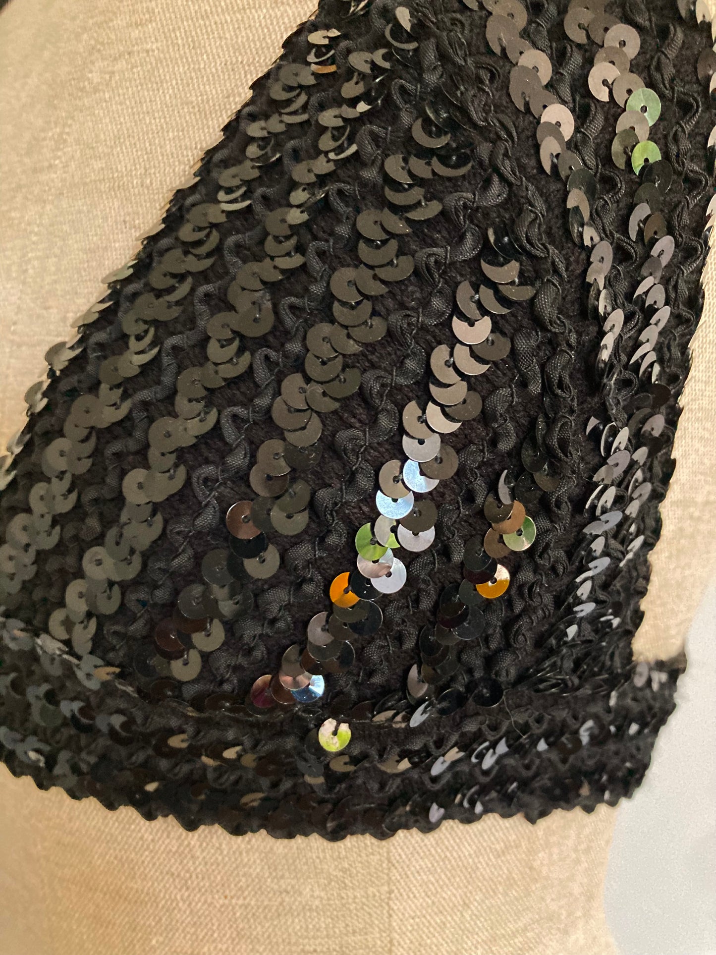 1970s Sequinned Halter Top, Disco Halter Top