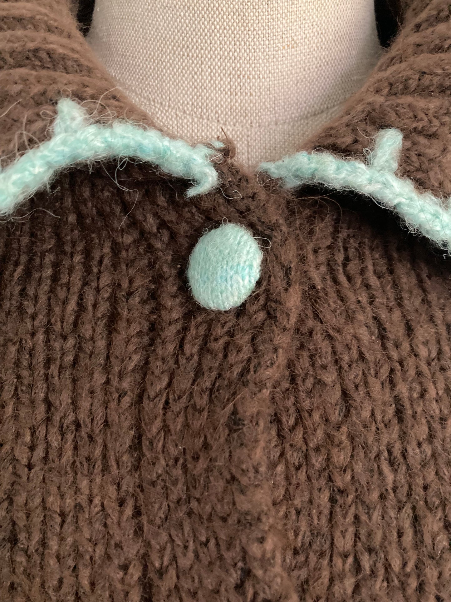 Zara Cozy Vintage Look Cardigan Sweater, Size Small