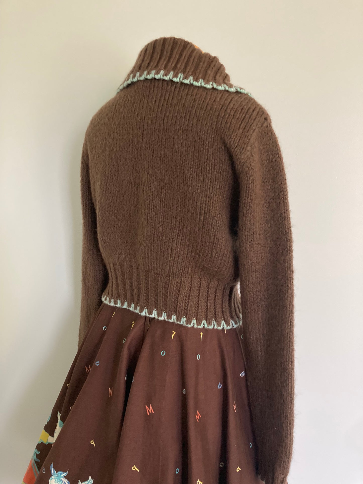 Zara Cozy Vintage Look Cardigan Sweater, Size Small