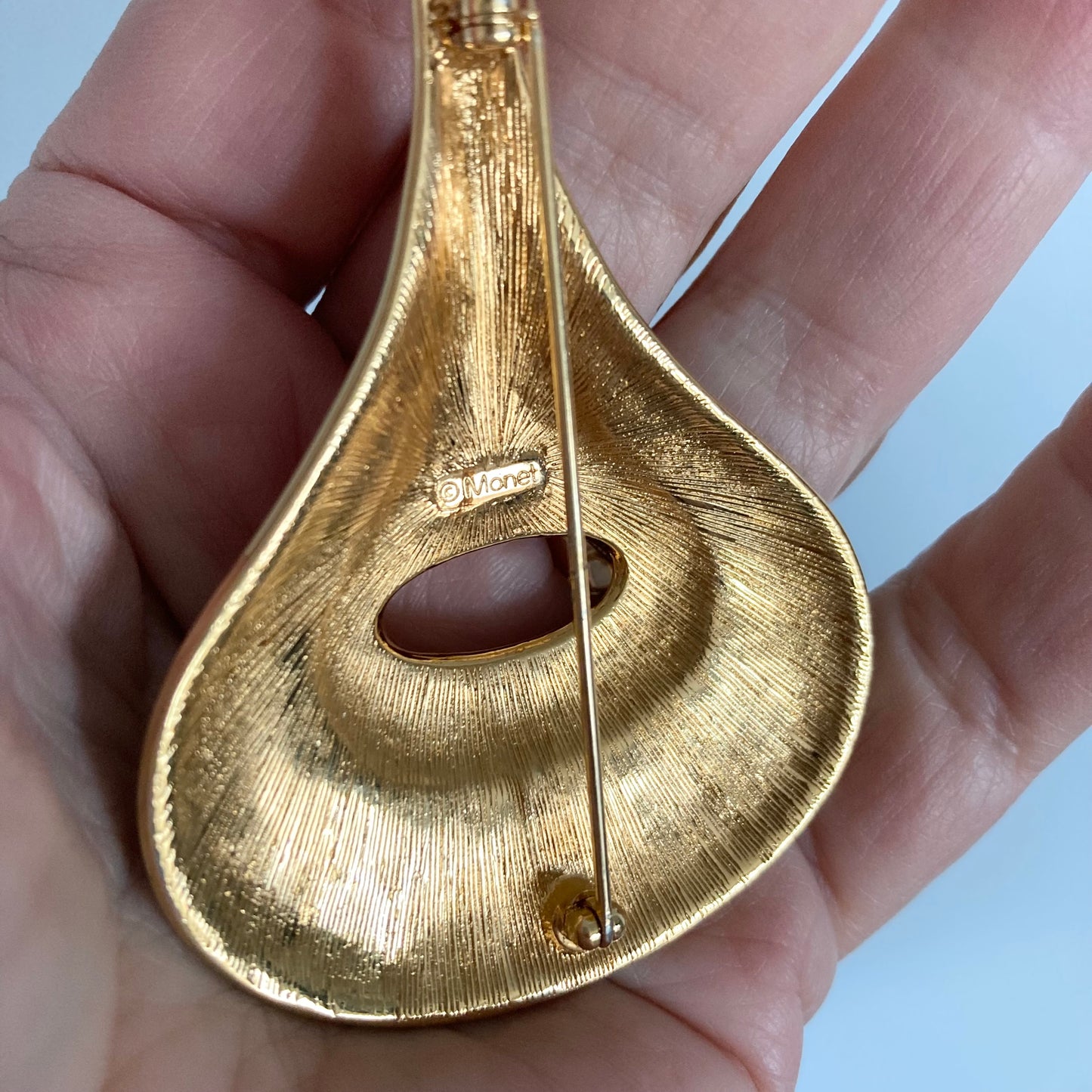 1980s Large Monet Stylized Brooch