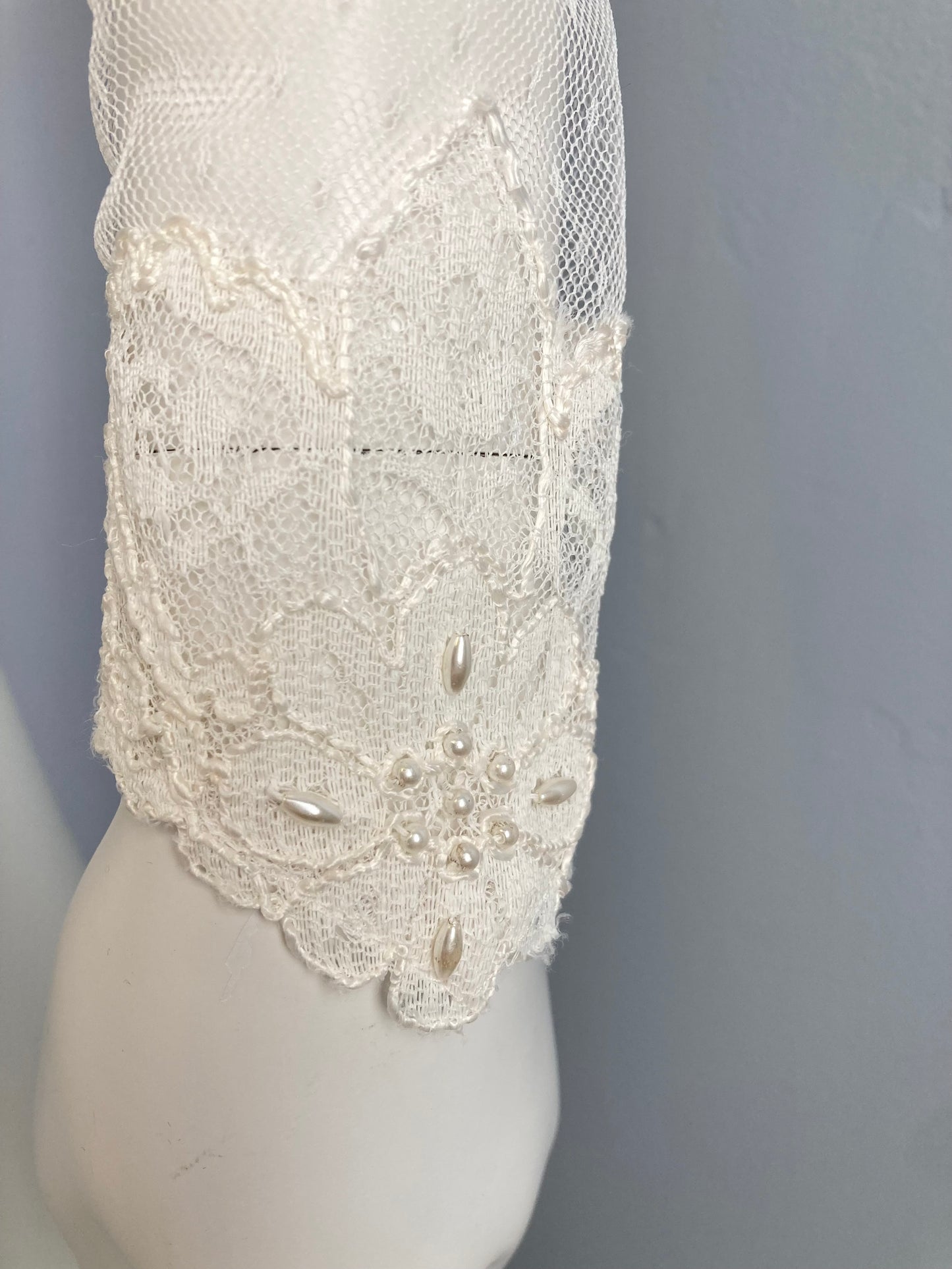 Beautiful 1970s Victorian Inspired Wedding Dress, Size S, "Sharon" vintage wedding dress