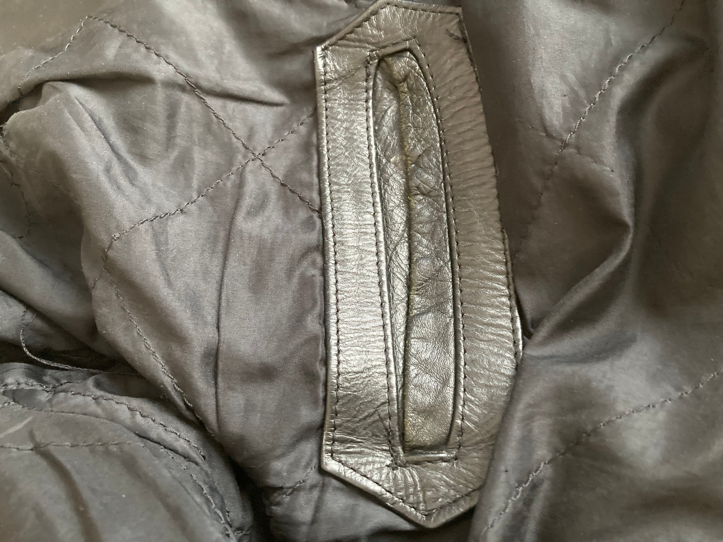 Men's 1970s Black Leather Biker Jacket