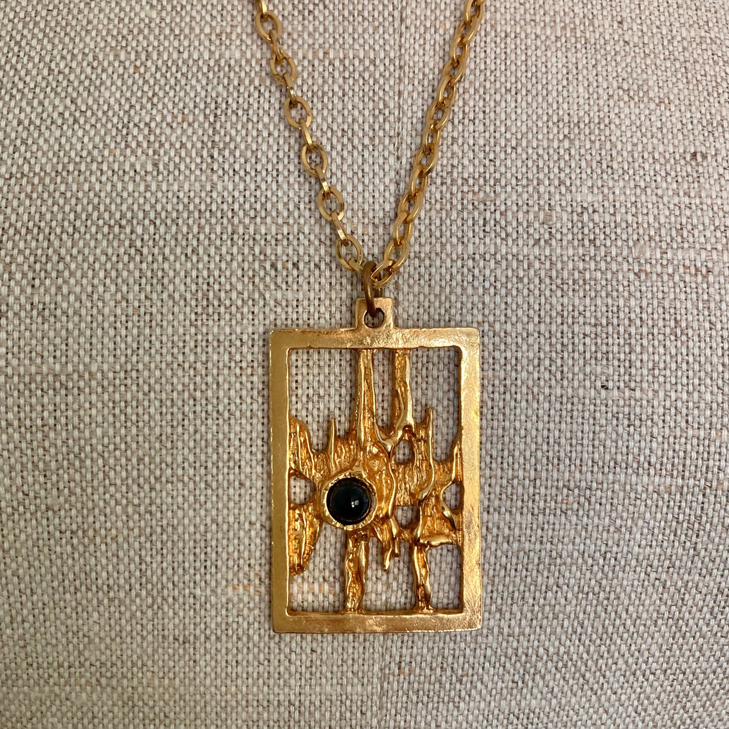 1960s Robert Larin Brutalist Designer Pendant, Vintage Modernist Pendant