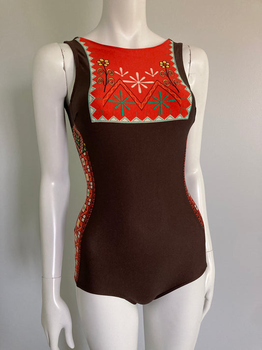 70s/80s Vintage Swimsuit, Size XS