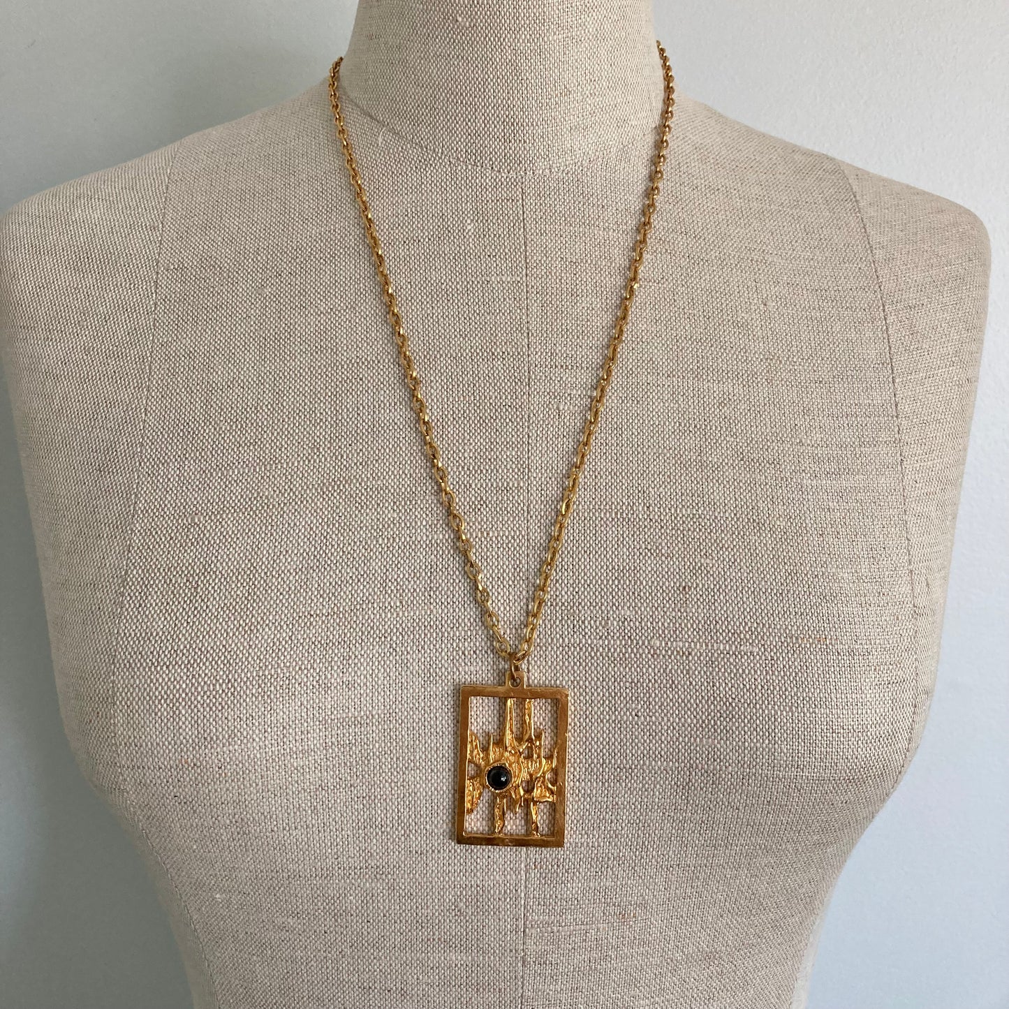 1960s Robert Larin Brutalist Designer Pendant, Vintage Modernist Pendant