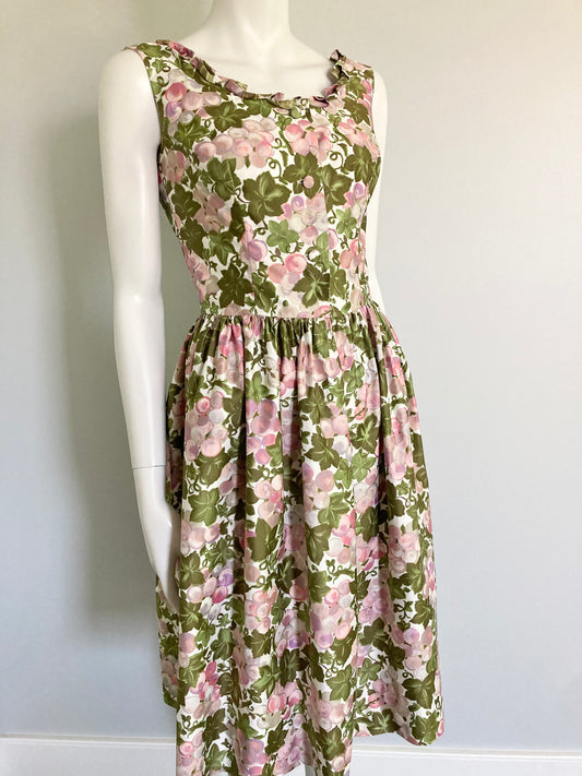 Charming 1950/60s Cotton Fit and Flare by Tiktiner