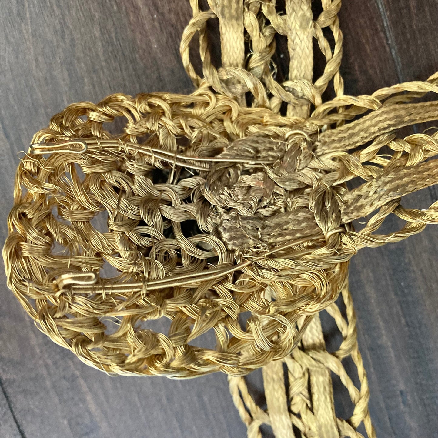 1980s Gold Wire Lion's Head Belt