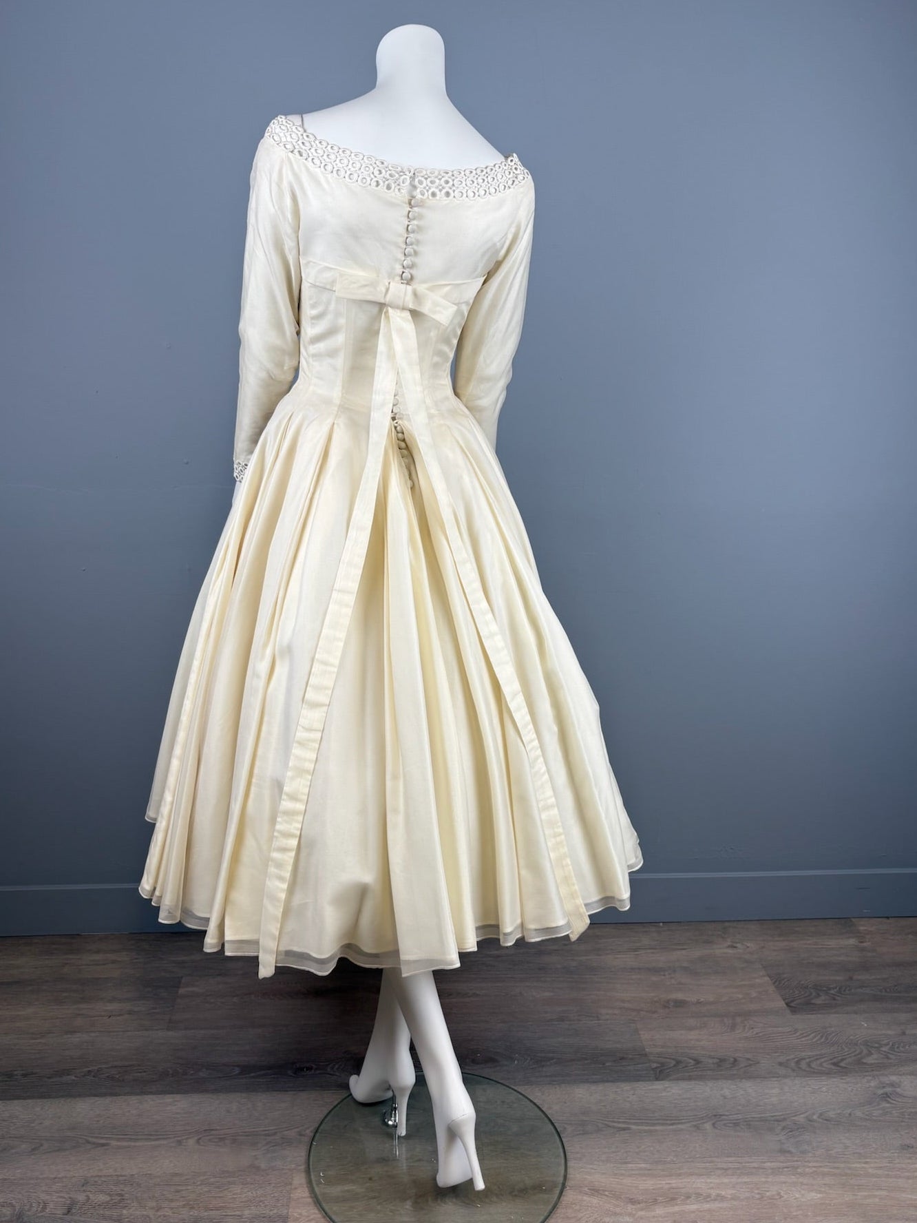 ON HOLD FOR JESS “Helen” 1958 Tea-Length Wedding Dress