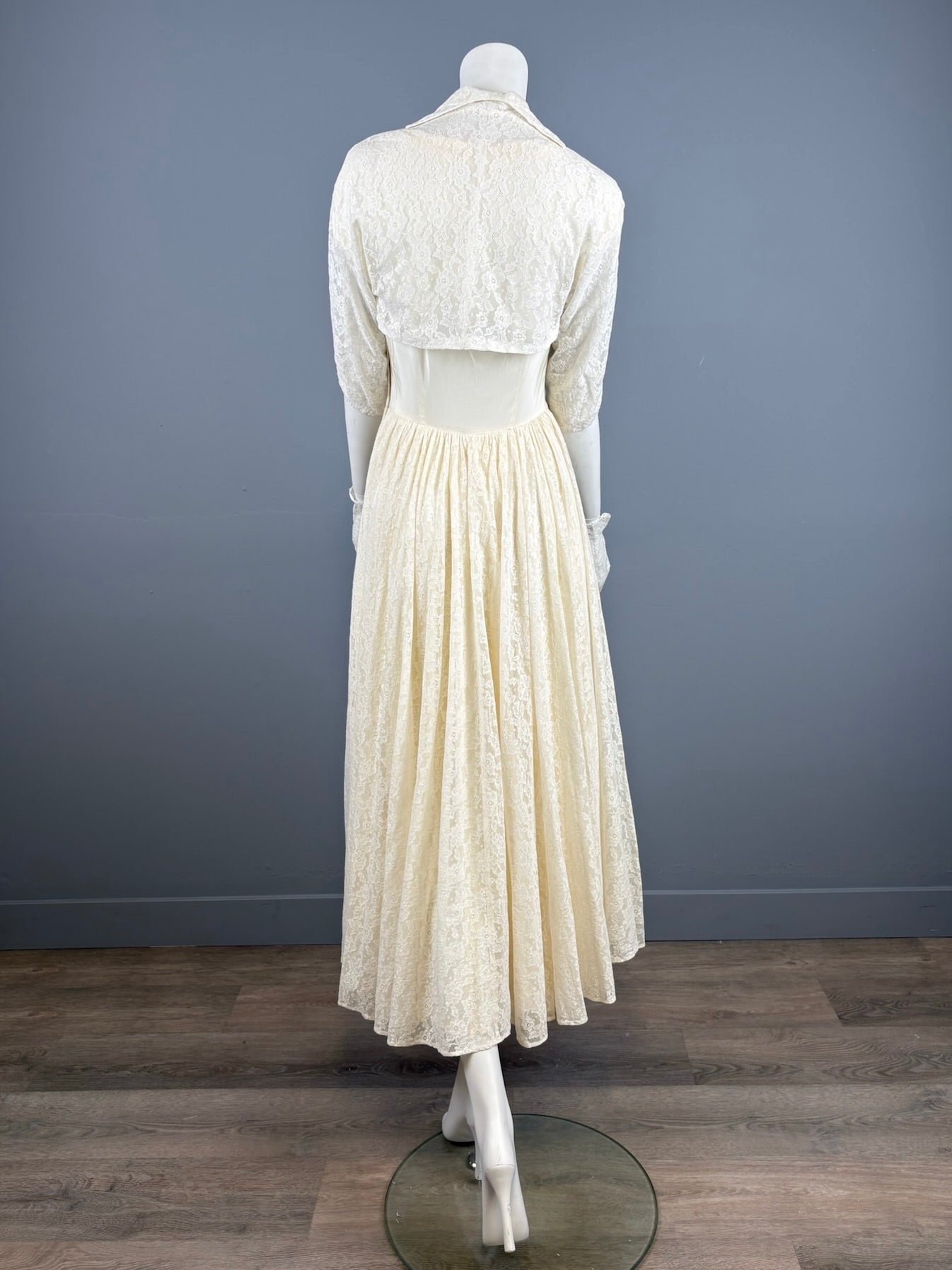 “Adeline” 1940s Wedding Dress, Size Small