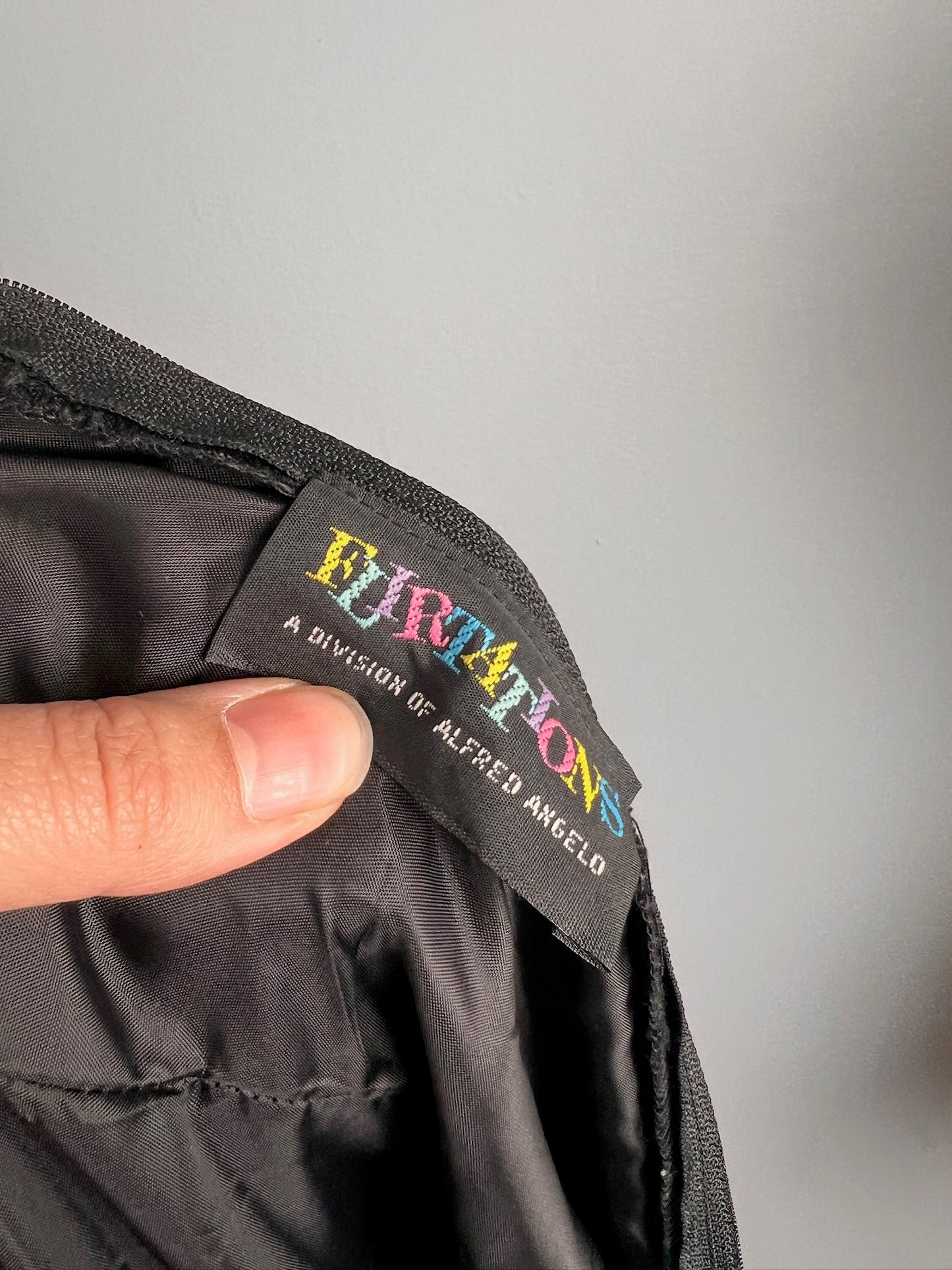 80s Sexy Black Jewelled Mini Dress, Size XS