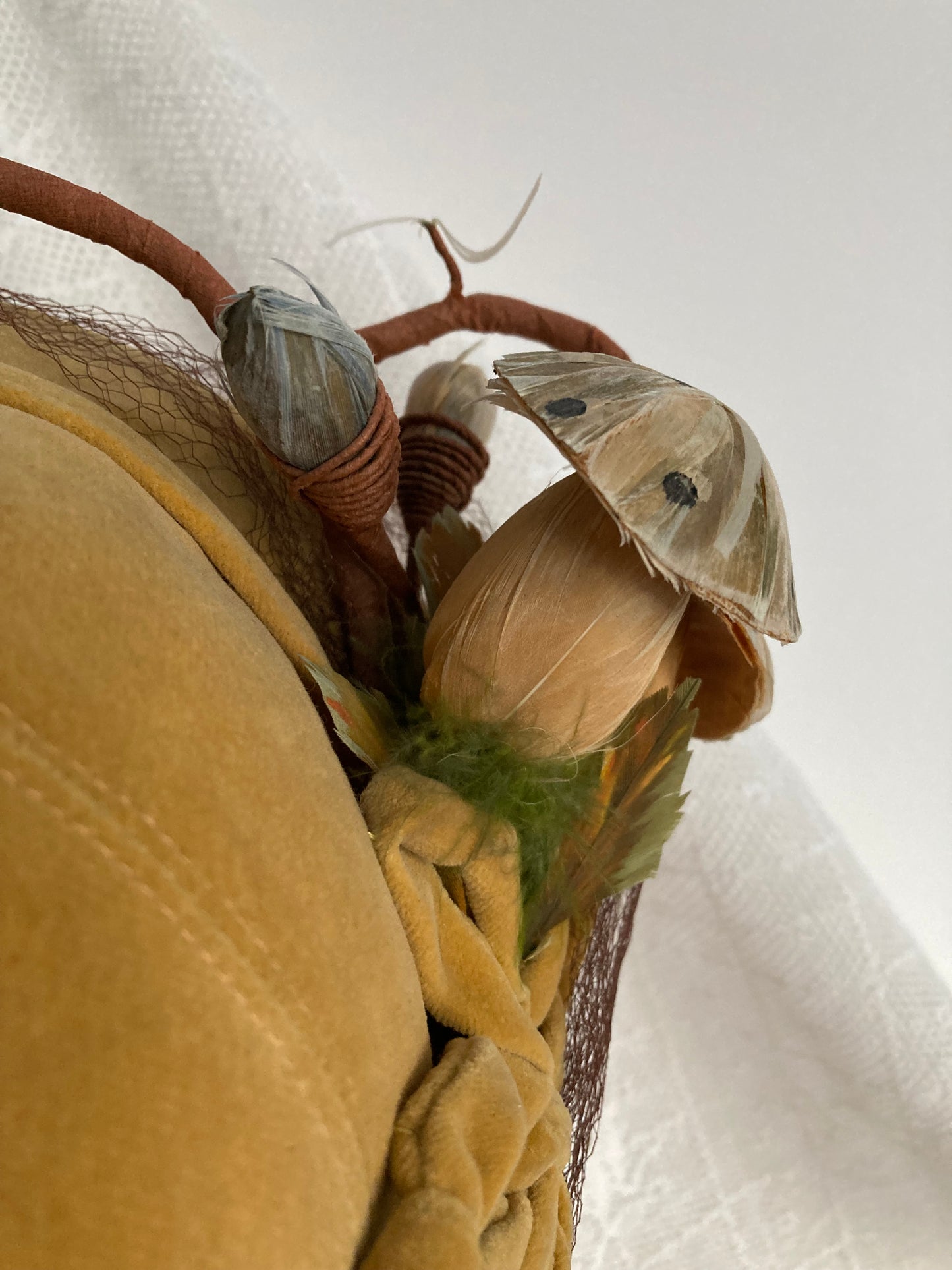 1950s Velvet Mushroom Hat