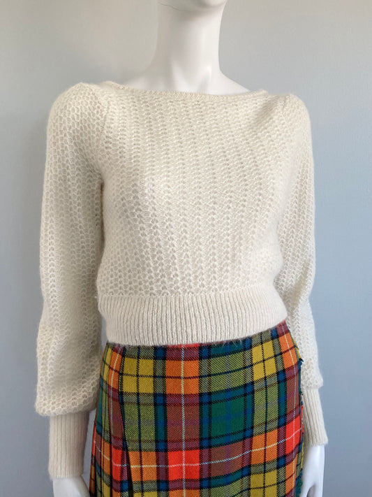70s Style Wilfred Mohair Blend Pullover, Size XS
