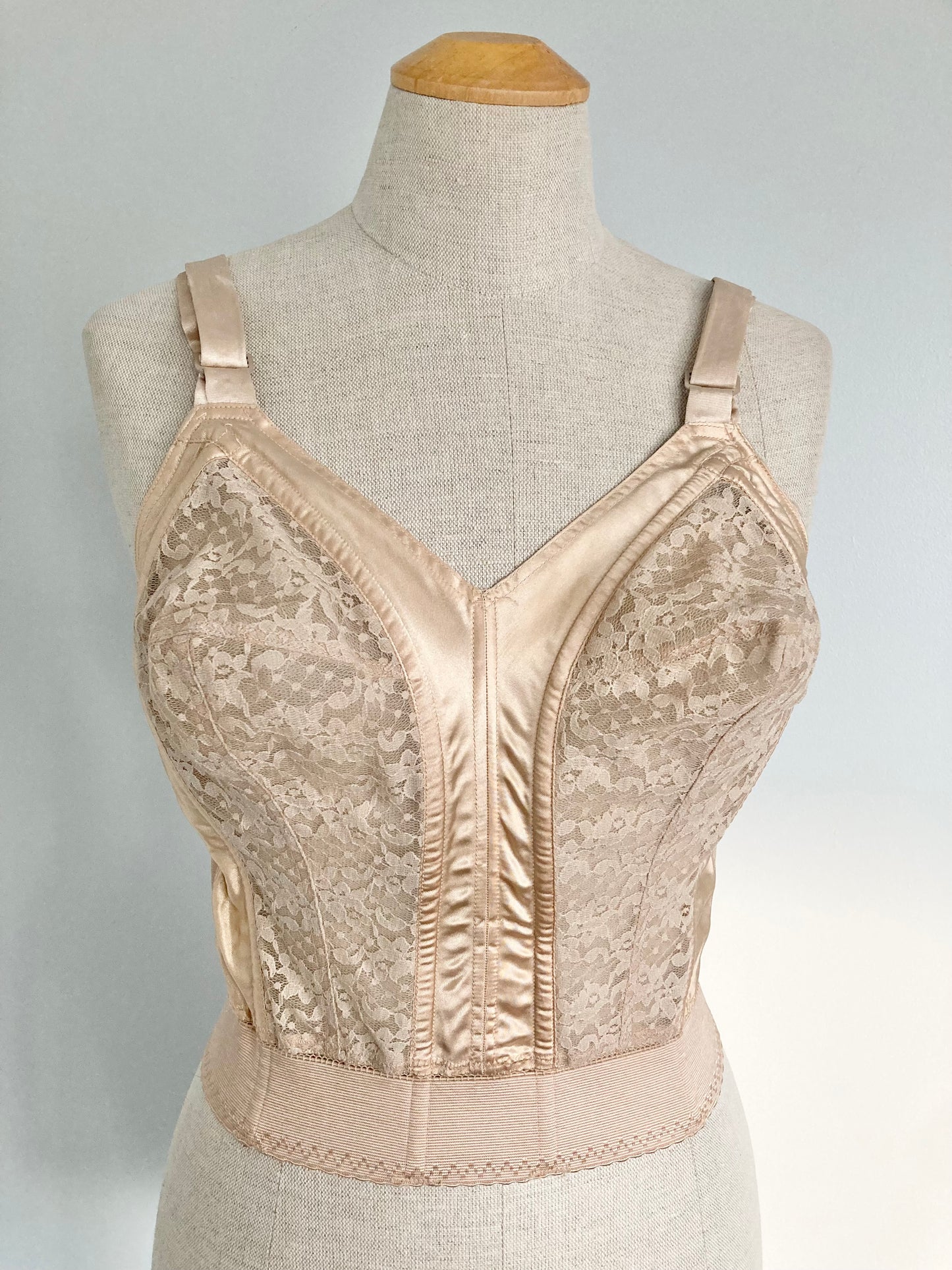 1960s Lady Marlene Long Line Bra Size 36D