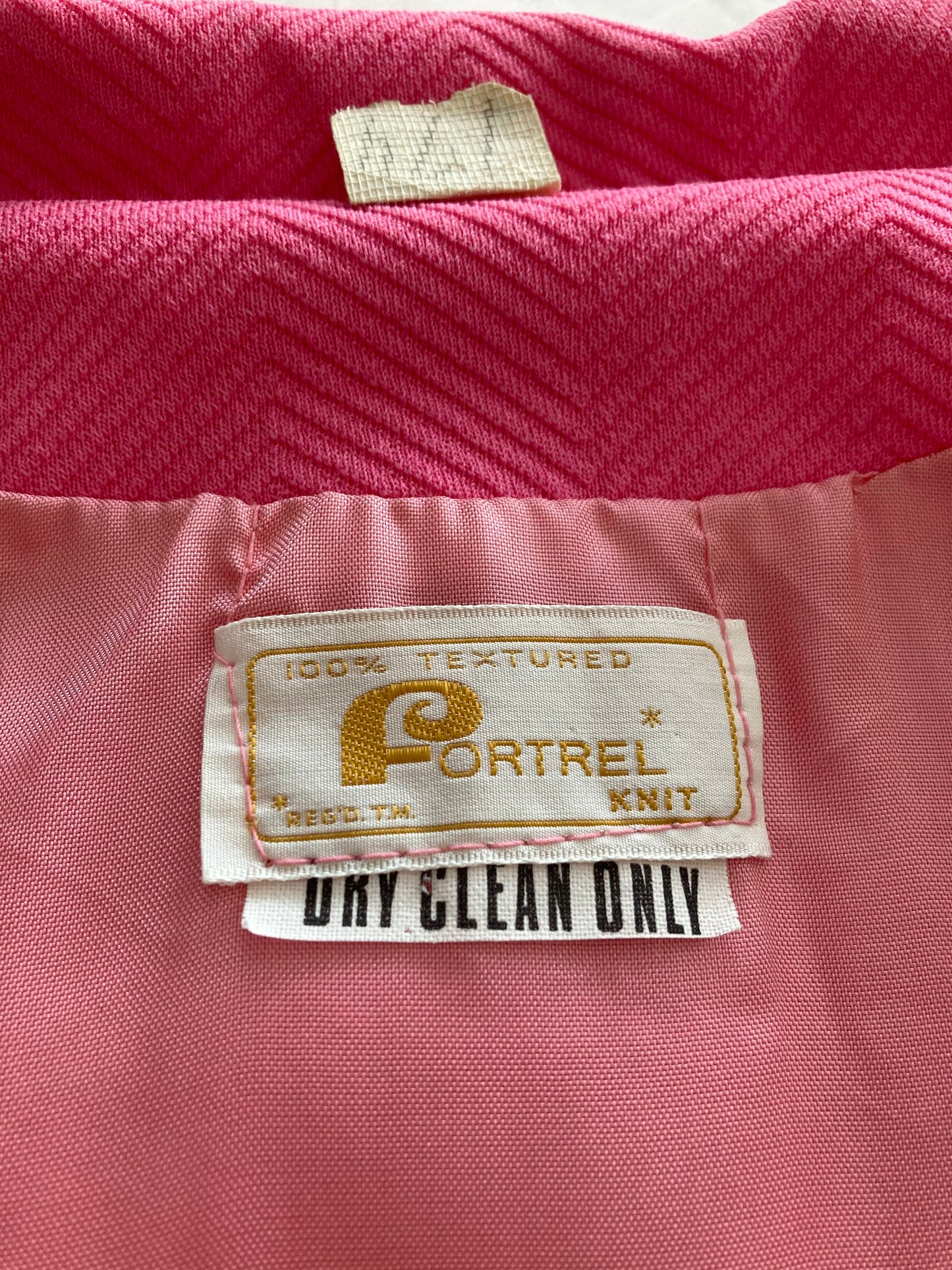 1960/70s Bubblegum Pink Mini Length Coat, Size M