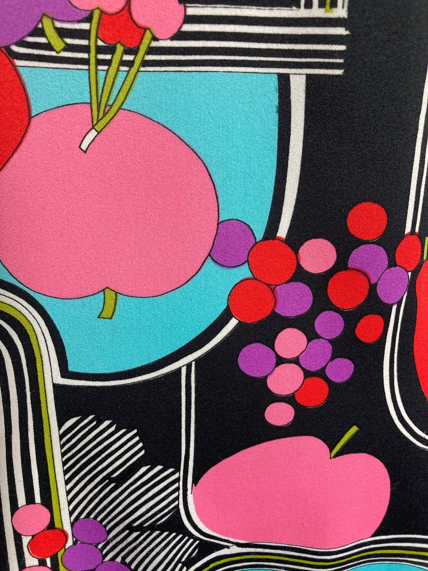 1970s Mod Print Sleeveless Mini Dress, Size XS