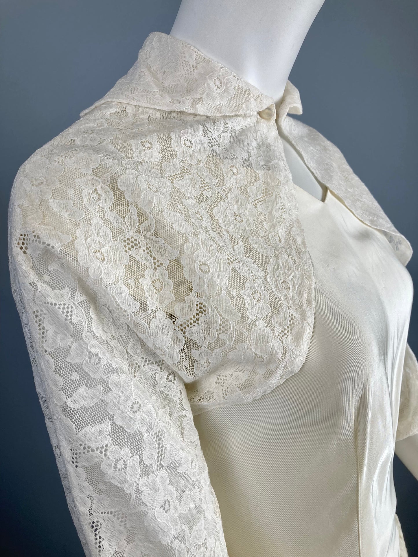 “Adeline” 1940s Wedding Dress, Size Small