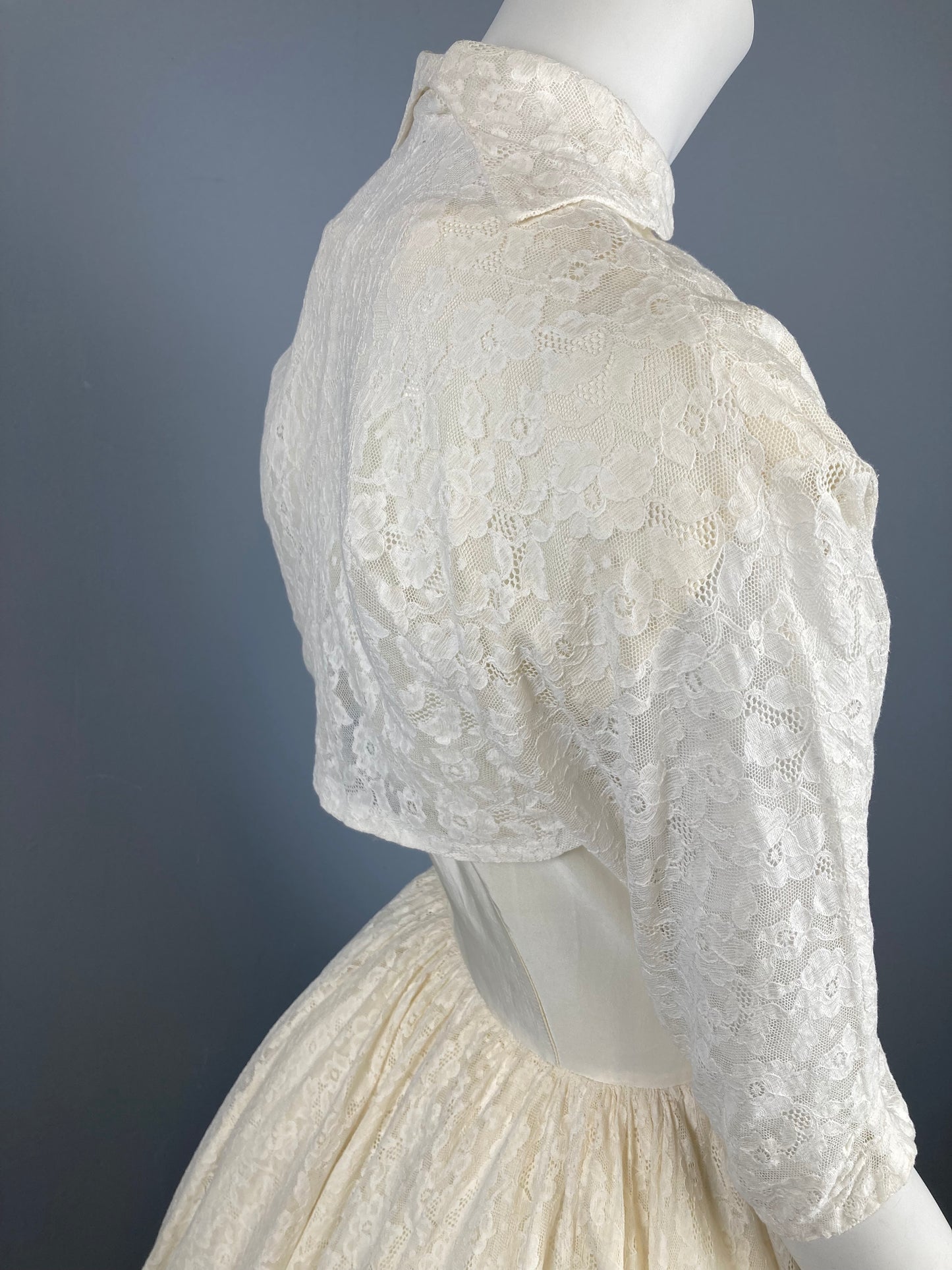 “Adeline” 1940s Wedding Dress, Size Small