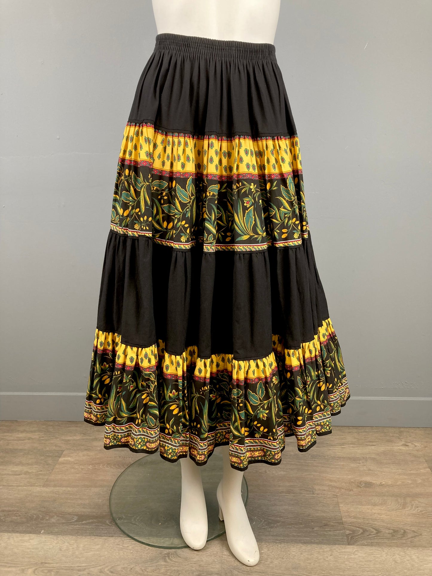 Vintage Atelier Provencal Cotton Skirt, Size S