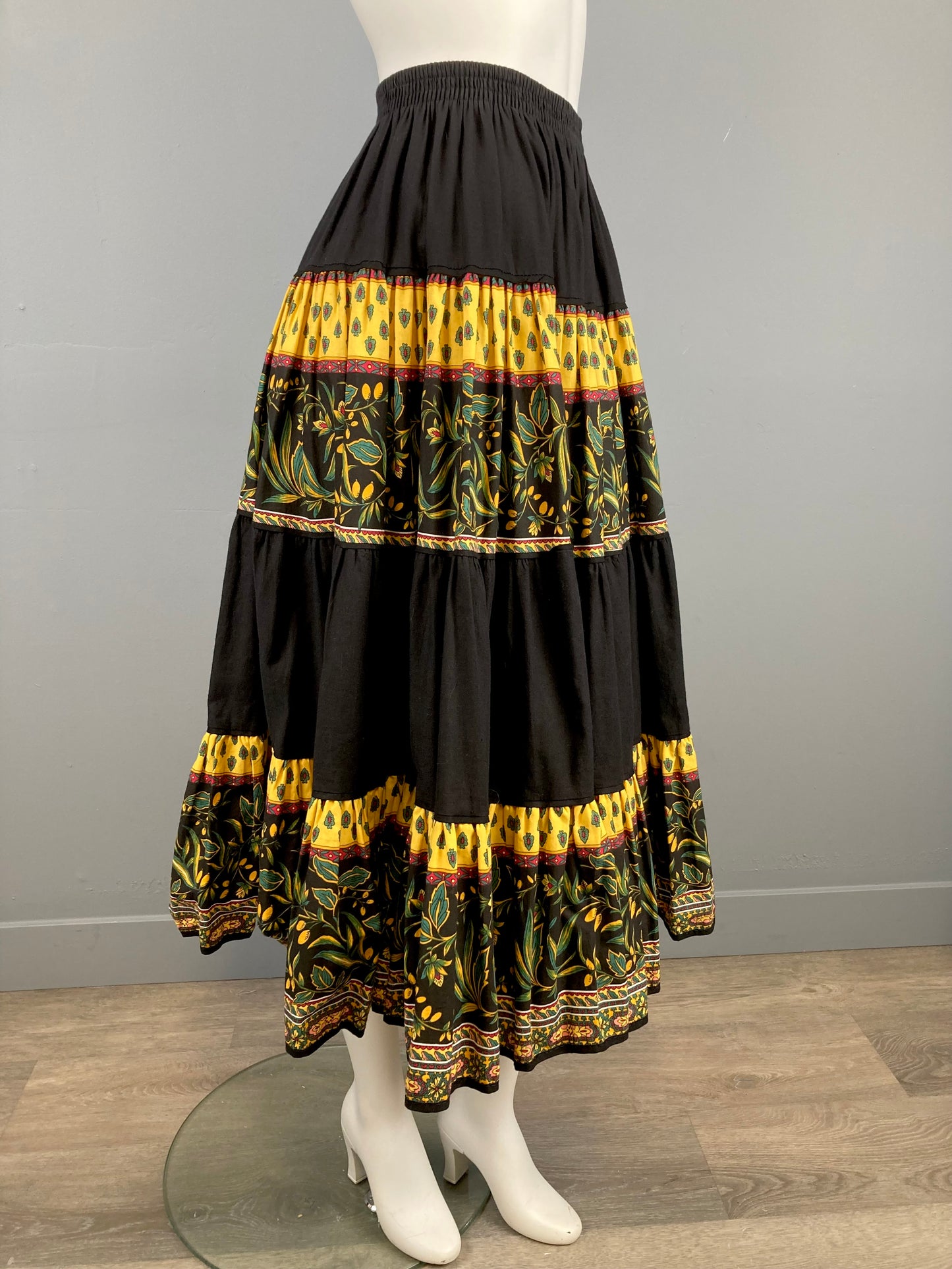 Vintage Atelier Provencal Cotton Skirt, Size S